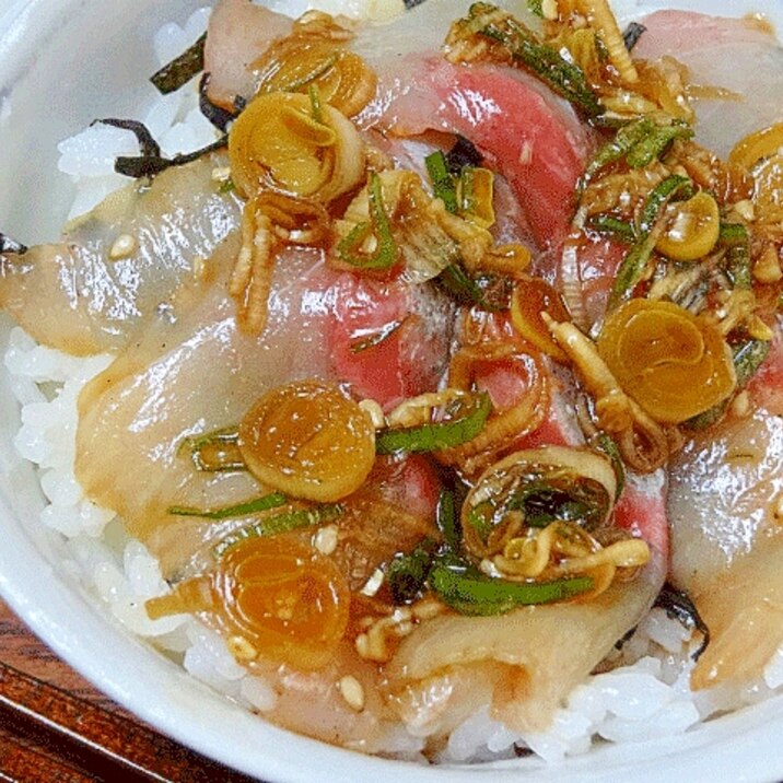 〆の一品 ヒラマサのネギ醤油漬け丼 レシピ 作り方 By Startrek 楽天レシピ 〆の一品 ヒラマサのネギ醤油漬け丼 レシピ 作り方 By Startrek 楽天レシピ